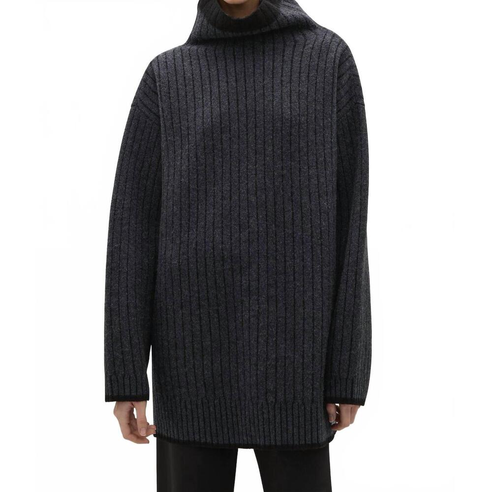 NEW A.EMERY clement knit long sleeve sweater in black
